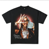 Vintage Cute Red Star Sexyyyy Red Graphic T-Shirt