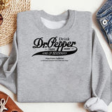 Vintage Dr Pepper Crewneck Sweatshirt, Vintage Dr Pepper Design Classic Cotton Sweaters dr pepper, For Men, For Women, Casual Classic Fashion Cotton