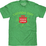 Vintage Faded Canada Dry Ginger Ale T-Shirt - Heather Kelly Green
