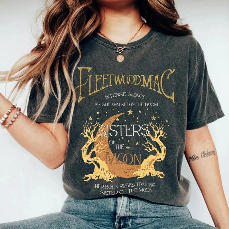 Vintage Fleetwood Mac Shirt Sweatshirt Hoodie, Sisters Of The Moon Shirt, Fleetwood Mac Tee, Music Rock Band Gift Shirt