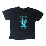 Vintage Happy Bunny Baby Tee, Gothic Emo Girl Top, Scene Clothing 2000s, Y2k Top Women Streetwear, Casual Cotton Short Sleeve, Gift For Girlfriend