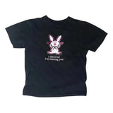 Vintage Happy Bunny Baby Tee, Womenswear Graphic Fitted Shirt, Retro Y2K Top for Women, Scene Clothing 2000s, Summer Casual Short Sleeve Crew Neck Cotton Top, Gift for Girlfriend