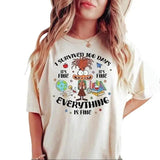 Vintage I Survived 100 Days T-Shirt, Unisex Cotton For Men, Casual Polyeste Crewneck Shortsleeve