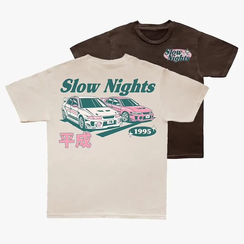 Vintage JDM Tee Shirt for Men, 90s Car Enthusiast Shirt - Cotton, Casual