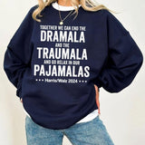 Vintage Kamala Shirt, Dramala Shirt, Harris Walz 2024 Shirt Sweatshirt Hoodie, Vote For Blue, Trendy Tee, Feminism Tee
