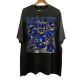 Vintage Malik Nabers Shirt, Sweatshirt , Football shirt, Classic 90s Graphic Tee, Unisex, Vintage Bootleg, Tshirt, Fan Gift Tropical Casual Top Cotton Menswear