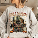 Vintage Michael Myers Halloween Sweatshirt, Halloween Horror Movie Shirt, Trending K1ller Character Halloween Crewneck Sweater for men and women Womenswear Check