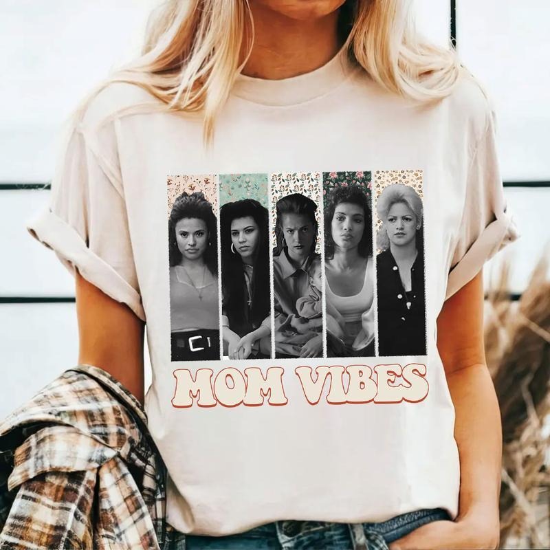 Vintage Mom Vibes T-Shirt, Vintage Movie Shirt, Old Movie Tee, Movie Shirt, Graphic Tee Womenswear Fabric Top Printed Comfort