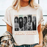 Vintage Mom Vibes T-Shirt, Vintage Movie Shirt, Old Movie Tee, Movie Shirt, Graphic Tee Womenswear Fabric Top Printed Comfort