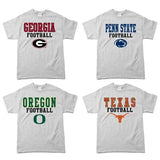 Vintage NCAA Football 90s College Long Sleeve Pullover T- basketball team shirt, Casual Menswear Streetwear