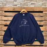 Vintage NCAA Menasha Blue Jays Sweatshirt Menasha Blue Jays Pullover Menasha Blue Jays Crewneck Menasha Blue Jays Embroidery Logo XLarge