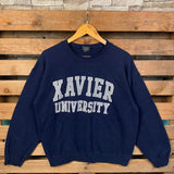 Vintage NCAA Xavier University Sweatshirt Xavier Pullover Sweater Xavier Crewneck Jumper Xavier University Graphic Logo Print Large Size