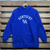 Vintage Ncaa Kentucky Wildcats Hoodie Kentucky Pullover Jumper Kentucky Hooded Sweater Kentucky Wildcats Embroidery Logo Blue Colour Medium