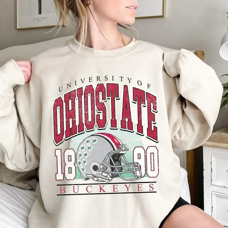 Vintage Ohio State Baseball Sweatshirt, Ohio State Fan Sweatshirt, Ohio State Gift, College Sweater, Unisex Sweatshirt