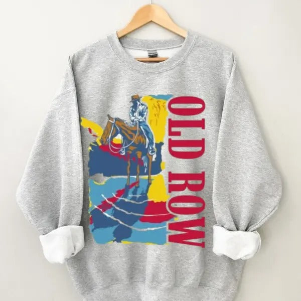 Vintage Old Row Cowboys Sweatshirt, Vintage Cowboys Sweatshirt, Vintage Old Row Sweatshirt, Vintage Crewnecks Sweatshirt, Vintage Graphic Sweatshirt