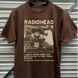 Vintage Radiohead Shirt, Radiohead Vintage Retro Concert T-shirt Unisex Full Size