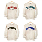 Vintage Sand Football All Team Sweatshirt - Classic For Fans Sport