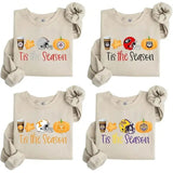 Vintage Sand Sweatshirt - The Season NCAA All Teams Football, Sporty Halloween Style