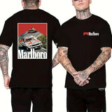 Vintage-Style Marlboro Racing T-Shirt, Marlboro racing double sided , Unisex, Men's & Women's Tops , Gift For Men, Gift For women