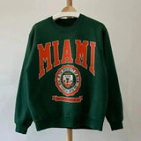 Vintage University of Miami Hurricanes Sweatshirt, Miami Hurricanes Sweatshirt, UofM Shirt, NCAA Basketball,Vintage Sweatshirt,Unisex Shirt Sweatshirt