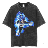 Vintage Vegeta Tee, Vegeta Evolved Shirt, Anime Shirt, Dragon Ball Tee, Gift Anime Fans Cotton Menswear Top Cotton Menswear