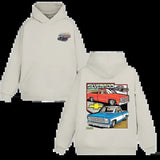 Vintage Vibe 2 Sides Chevy Silverado Hoodie Men's Cotton Hoodie Old School Sweater Gift for Him Classic Car Casual Menswear