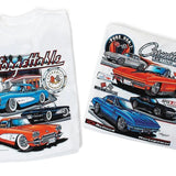 Vintage Vibe 2 Sides Unforgettable Corvettes T-Shirt Men's Cotton Tee Old School Tee Gift for Him Classic Car Casual Menswear