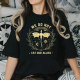 We Do Not Eat Our Allies Shirt, Basgiath War College Shirt, Fourth Wing Shirt, Dragon Rider Tee, Unisex Sweater Pullover Tee