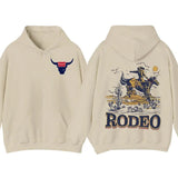 Western Cowboy Shirt, Rodeo Hoodie, Vintage 90s Graphic Western Hoodie