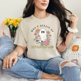 Who's Afraiid Of Little Old Me Shirt, Ghost Sweatshirt, Retro Halloween Shirt, Halloween Sweatshirt, Sarcastic Graphic Tee, Unisex Classic Cotton Tee, For Men, For Women
