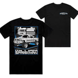 William Sparkman 2nd Gen T-shirt Graphic Truck Tee Stylish Car Merch For Automotive Enthusiasts