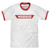 Winnebago RV Logo Ringer T-Shirt - White and Red