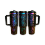 Wizard's Charm 40 oz Engraved Tumbler Drinkware custom 40oz Flasks Mug Portable Water Bottles multicolored reusable quencher engraving drinkware flask