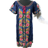 Women's Casual Roses Artesanal Dress for Casual Wear - Womenswear
