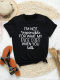Women's Letter Print Round Neck Tee, Fashion Casual Short Sleeve T-shirt, Ladies Summer Clothes for Daily Wearstyle{n002}4
