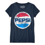 Women's Pepsi Logo Scoopneck T-Shirt - Navy
