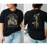 Xaden Riorson House Shirt, Iron Flame Shirt, Dragon Rider 2 Sided Shirt, Violet Sorrengail, Bookish Gifts, Unisex Sweater Pullover Tee