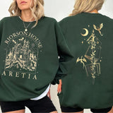 Xaden Riorson House Shirt, Iron Flame Sweatshirt, Dragon Rider 2 Sided Hoodie, Violet Sorrengail, Unisex Sweater Pullover Tee