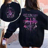 Xaden Riorson, Xaddy Fourth Wing Fan Shirt, Onyx Storm Merch, Dragon Rider 2 Sided Tshirt, Fantasy Reader, Bookish Shirt , Unisex Sweater Pullover Tee