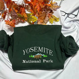 Yosemite National ParkEmbroidered sweatshirt; vintage Yosemite embroidered crewneck; Yosemite California, Sierra Nevada  National park Tops