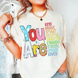 You Are Kind Tshirt, Back To School Shirt, Teacher Tee, Teacher Appreciation, Retro Teacher Tee, School Doodles, Unisex T-Shirt, Gifts For Men Women, Short Sleeve Tee Shirt, Gifts For Birthday Fathers Day Christmas Anniversary