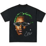 Young Thug Tshirt, Rap Tee Concert Merch Thugger Slime Season, Green Rare Hip Hop Graphic Shirt, Rare Young Thug, Unisex T-Shirt, Gifts For Men Women, Short Sleeve Tee Shirt