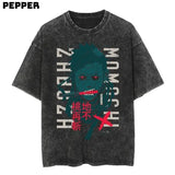 Zabuza Vintage Tee , Anime Tshirt , Manga Shirt , Zabuza Shirt , Zabuza Merch , Anime Zabuza Shirt , Gift For Fan , Trendy Tshirt , Gift For Man And Gift For Women Menswear Top Underwear Streetwear Tropical Human