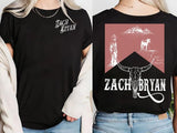 Zach Tour Tee, Bryan Country Music Tee, Zach Shirt, Countryside, Western Shirt, American Heartbreak Tour, Full Sizes, Full Colors, Unisex T-shirt for Men and Women, Classic Menswear, Womenswear