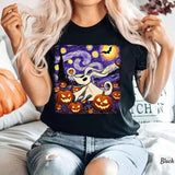 Zero Dog Halloween Starry Night Shirt, Nightmare Before Christmas Tees, land Spooky Season Shirt, land Oogie Boogie Bash Shirt