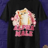 alpha male tshirt, alpha male funny meme shirt, cat tshirt