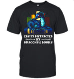 Easily Distracted By Dragons and Books shirt_1