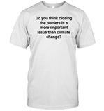 Johnny Midnight Do You Think Closing The Borders Is A More Important Issue Than Climate Change Shirt