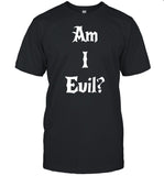 James B. Jones Wearing Am I Evil Shirt