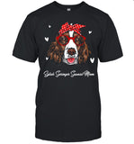 Eglish Springer Spaniel Mom Leopard Print Dog Lovers Mother shirt_1